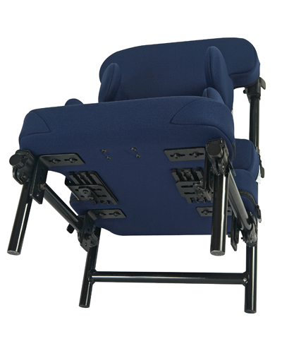 Bio ST Custom Solid Seat Insert,contoured, 1/2" HDPE, a 2” medium density foam pkg., zippered Neoprene cover, steel mtg hdwr