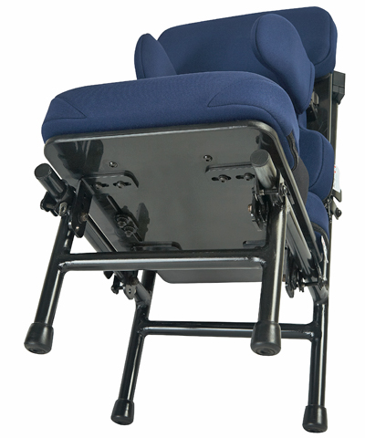 Bio ST-HD Custom BioWell Contoured Seat Insert, a 2" medium density foam pkg.,maximum contour,HDPE plates (1/2"&1/4"), zippered Neoprene cover, steel mtg hdwr