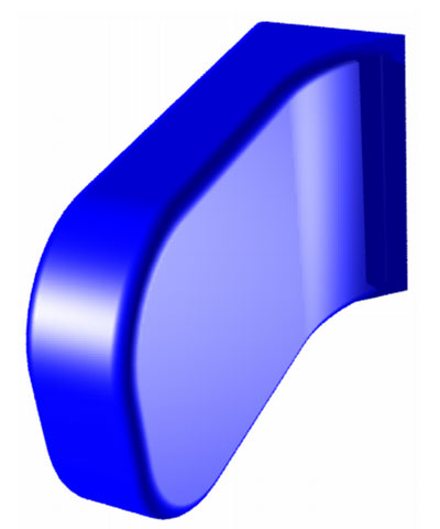 Contoured Lateral Hip/Thigh Support Pads, from Back, contoured at rear, pair