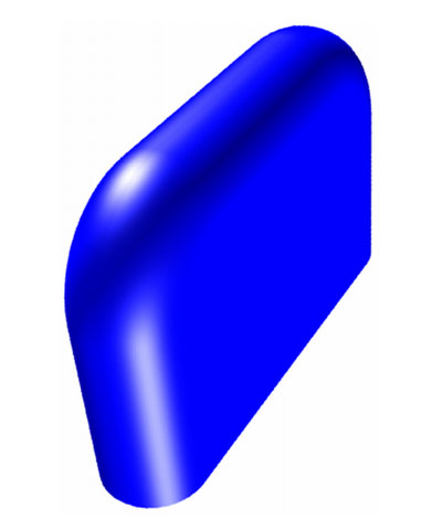 Flat Lateral Hip/Thigh Support Pads, from armrest, pair
