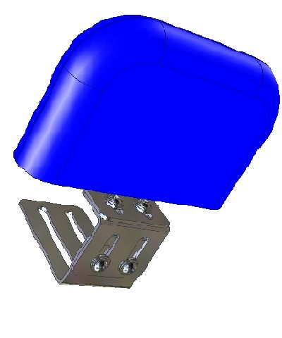 Flat Lateral Knee Support Pads, pair