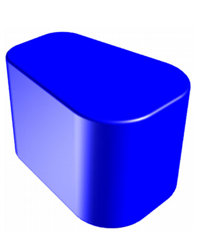 Std. Medial Knee Support, wedge shaped, Pad only (pommel)