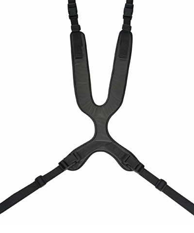 BioForm Semi-Stretch (Black Reverse Dartex) Low-Profile Anterior Trunk Support
