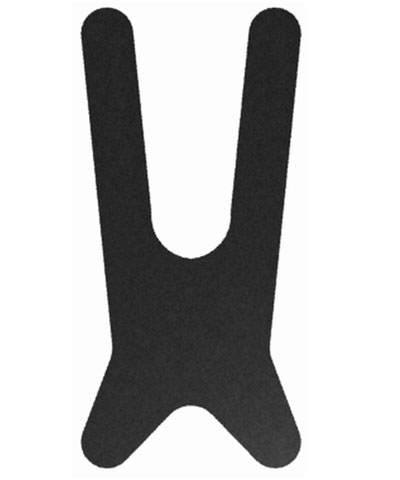 BioForm Semi-Stretch (Black Reverse Dartex) Standard Anterior Trunk Support, Snap Closure