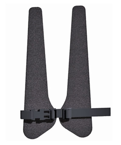 BioForm Semi-Stretch (Black Reverse Dartex) “H”-Style Anterior Trunk Support
