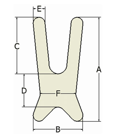 BioForm Semi-Stretch (Black Reverse Dartex) 6 Point Trunk Support