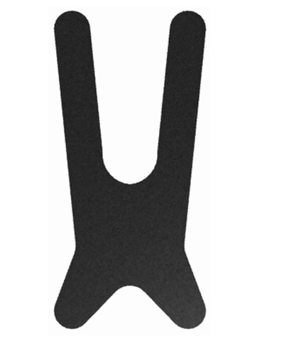 BioForm Black Ballistic Nylon Standard Anterior Trunk Support
