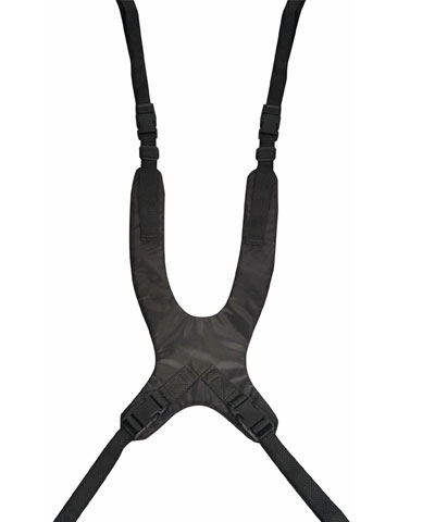 BioForm Black Ballistic Nylon Standard Anterior Trunk Support
