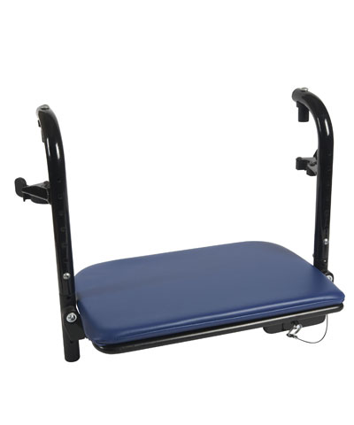 BioForm Custom Padded Double Leg (1 piece) Flip-Up Footplate, Self Centering Locking,