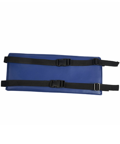 BioForm Non-Stretch Soft Black Calf Panel, Covered w/ Vinyl (Naugahyde), 2 Straps w/ Fastex Buckles