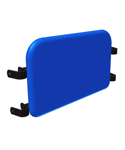 BioForm Solid Calf Panel, fixed hardware, for 13” & 14” Wheelchairs