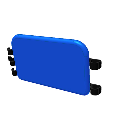 BioForm Solid Calf Panel, removable hardware, for 13” & 14” Wheelchairs