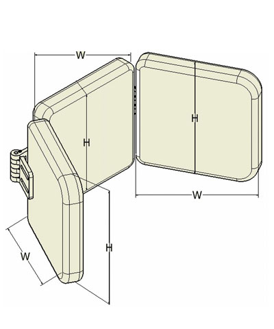 BioForm Tri-Pad Headrest with Angle Adjustable Wings