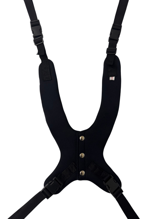 BioForm Stretch (Black Neoprene) Standard Anterior Trunk Support, Snap Closure